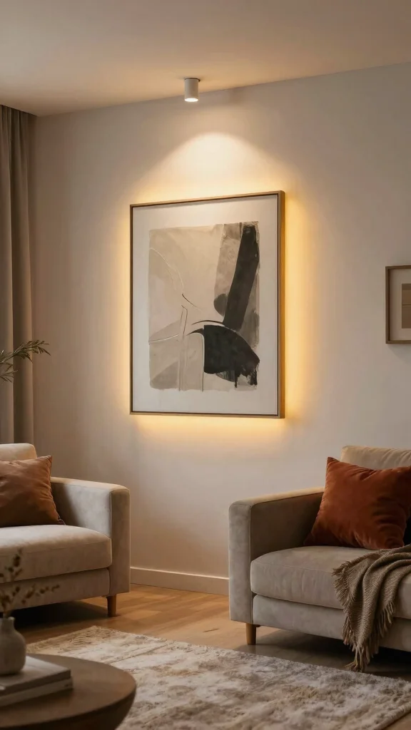 14 Living Room Lighting Ideas for a Warm and Welcoming Space - 14. Eco-Friendly Accent Lights 1