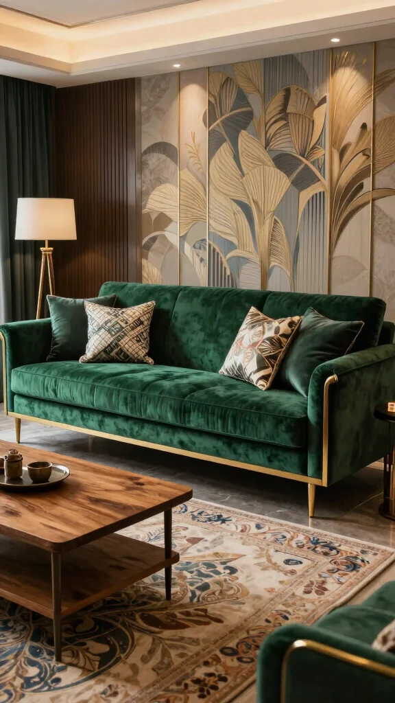 14 Living Room Sofa Ideas for Comfort, Style, and the Right Fit - 2. Chic Velvet Sofas for a Luxe Look 1