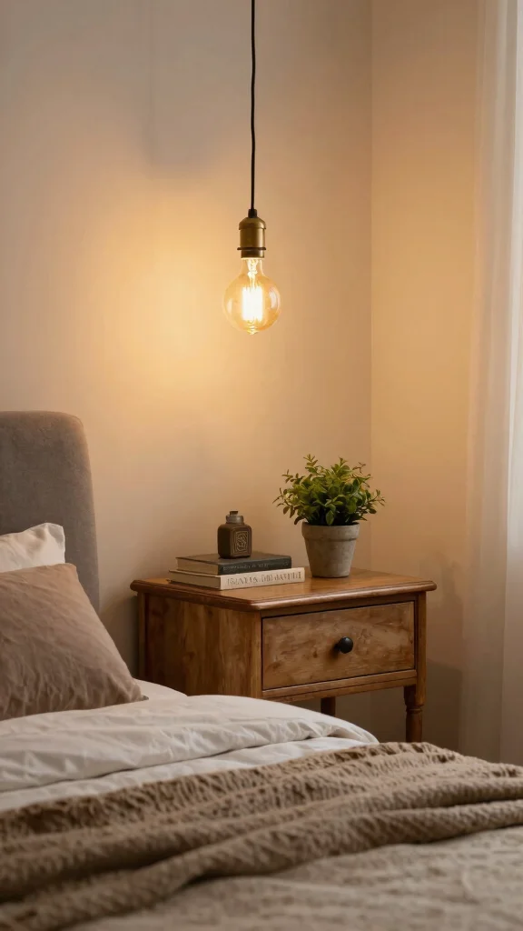 15 Bedroom Lighting Ideas for a Warm and Restful Space - 10. Vintage-Style Fixtures 1