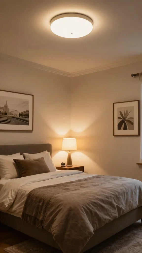 15 Bedroom Lighting Ideas for a Warm and Restful Space - 12. Layered Lighting for Depth 1