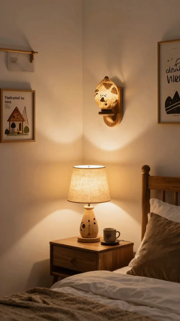 15 Bedroom Lighting Ideas for a Warm and Restful Space - 15. Personal Touches with Lighting 1