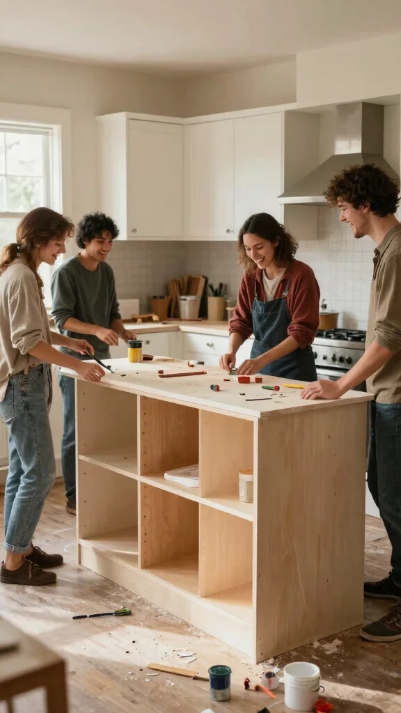 15 Kitchen Cabinet Ideas to Transform Your Kitchen Completely - 15. Collaborative DIY Projects 1