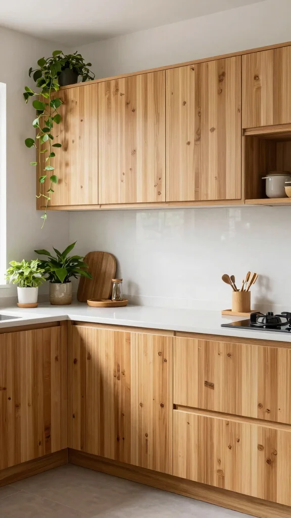 15 Kitchen Cabinet Ideas to Transform Your Kitchen Completely - 7. Sustainable Materials 1