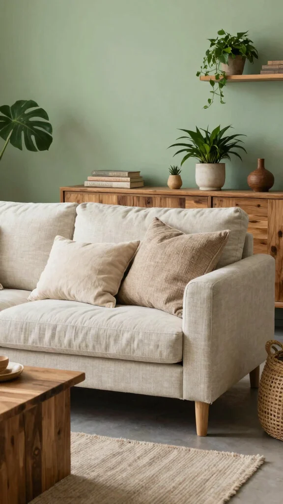 15 Living Room Furniture Ideas for Every Style and Budget - 10. Sustainable Fabrics 1