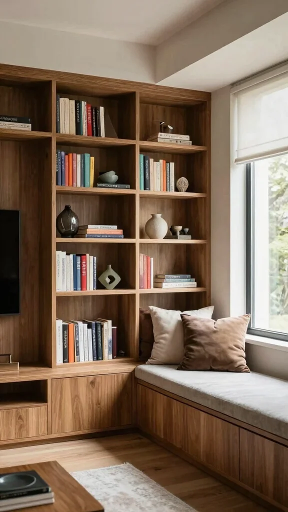 15 Living Room Furniture Ideas for Every Style and Budget - 14. Customized Built-Ins 1