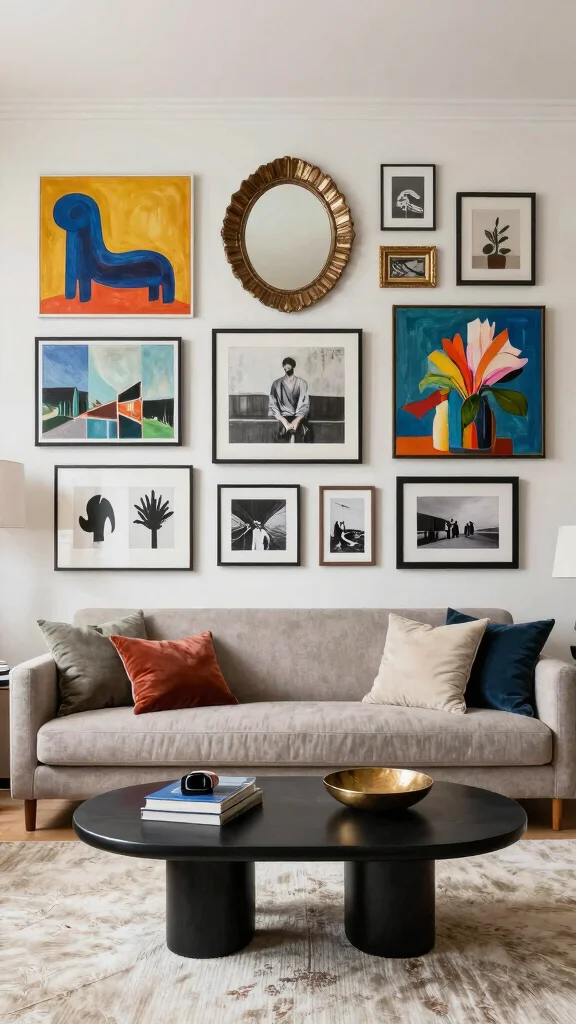15 Living Room Furniture Ideas for Every Style and Budget - 15. Incorporating Art 1