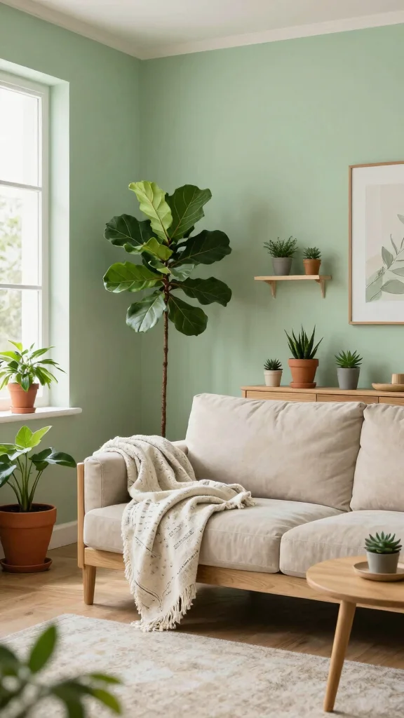 15 Living Room Paint Hues That Interior Designers Actually Use - 1. Soft Sage Green 1