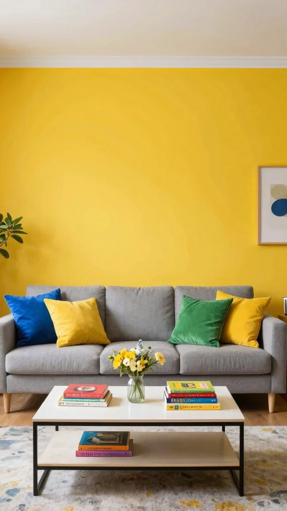 15 Living Room Paint Hues That Interior Designers Actually Use - 12. Bright Mustard Yellow 1